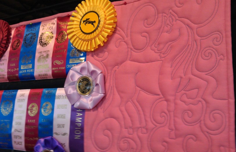 ribbon quilt up right